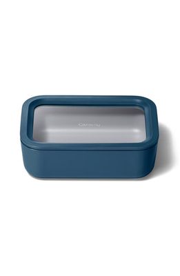 CARAWAY 6.6-Cup Glass Food Storage Container in Navy