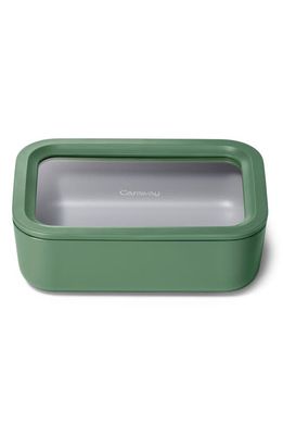 CARAWAY 6.6-Cup Glass Food Storage Container in Sage