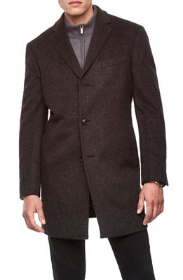 Cardinal of Canada St. Paul Wool & Cashmere Topcoat in Slate Grey