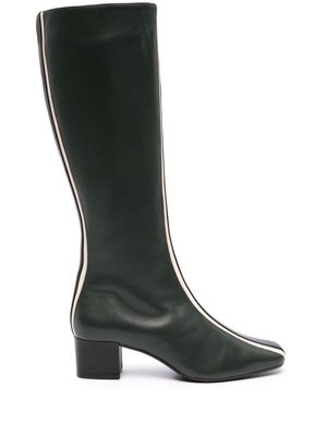 Carel Paris 45mm stripe-detailing leather boots - Green
