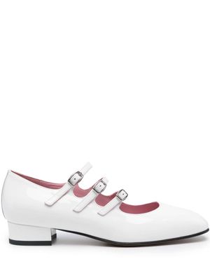 Carel Paris Ariana 35mm buckled leather pumps - White