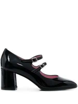 Carel Paris double-strap mid-heel pumps - Black