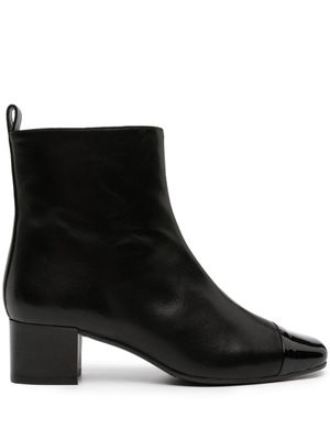 Carel Paris Estime 40mm leather ankle boots - Black