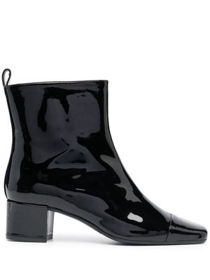 Carel Paris Estime leather ankle boots - Black