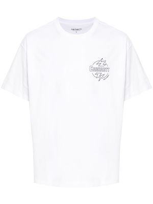 Carhartt WIP Ablaze organic cotton T-shirt - White