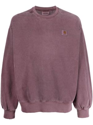 Carhartt WIP acid-wash crew neck sweatshirt - Purple