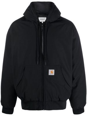 Carhartt WIP Active logo-appliqué hooded jacket - Black