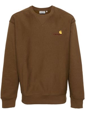 Carhartt WIP American Script jersey hoodie - Brown