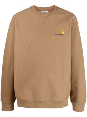 Carhartt WIP American Script long-sleeve sweatshirt - Brown