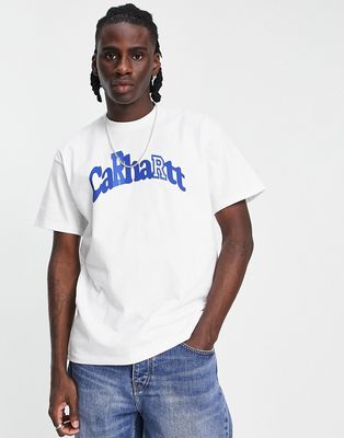 Carhartt WIP amherst logo t-shirt in white