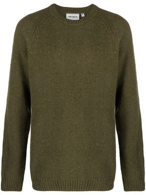 Carhartt WIP Anglistic wool-cotton blend jumper - Green