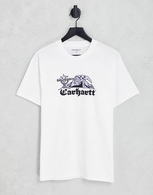 Carhartt WIP bright future print t-shirt in white
