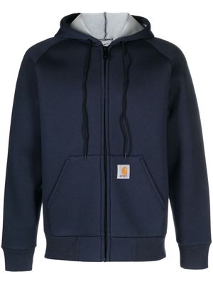 Carhartt WIP Car-Lux zipped cotton-blend hoodie - Blue