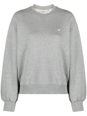 Carhartt WIP Casey logo-embroidered cotton sweatshirt - Grey