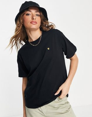 Carhartt WIP chase boxy T-shirt in black