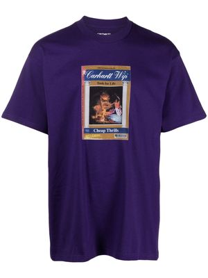 Carhartt WIP Cheap Thrills organic-cotton T-shirt - Purple