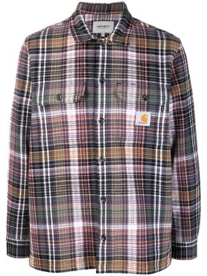 Carhartt WIP check-pattern cotton shirt - Brown