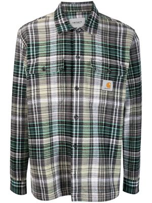 Carhartt WIP check-pattern cotton shirt - Grey