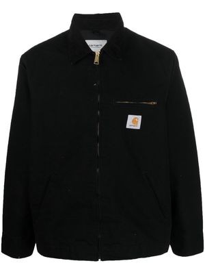 Carhartt WIP chest logo-patch zipped jacket - Black