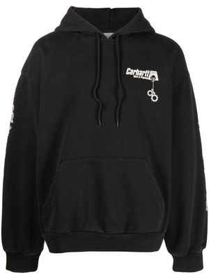 Carhartt WIP chest logo-print hoodie - Black