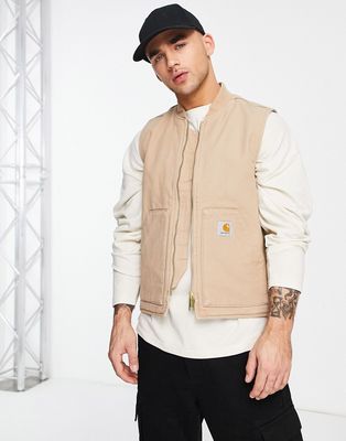 Carhartt WIP classic gilet in washed brown