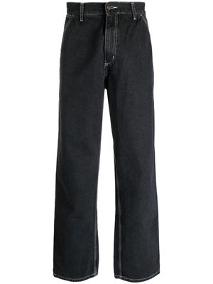 Carhartt WIP contrast stitching straight-leg trousers - Black