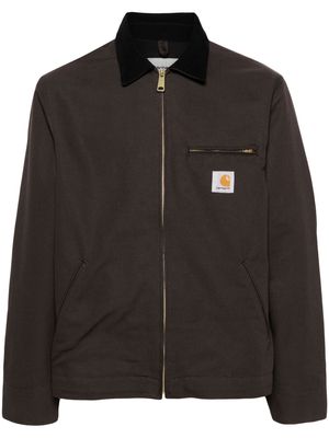 Carhartt WIP corduroy-collar organic-cotton jacket - Brown