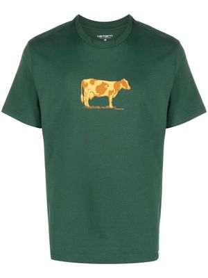 Carhartt WIP cow-motif cotton T-Shirt - Green