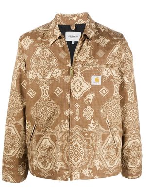 Carhartt WIP Detroit bandana-print shirt jacket - Brown