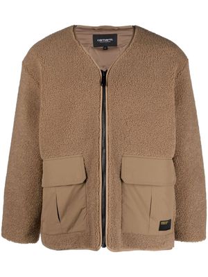 Carhartt WIP Devin Liner shearling padded jacket - Brown