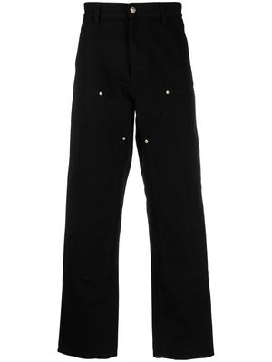 Carhartt WIP double knee logo patch jeans - Black
