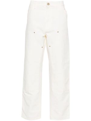 Carhartt WIP Double Knee mid-rise straight-leg trousers - White