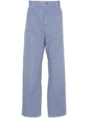 Carhartt WIP Double Knee mid-waist straight-leg trousers - Blue