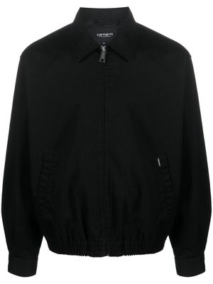 Carhartt WIP elasticated zip-up bomber jacket - Black