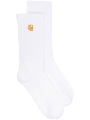 Carhartt WIP embroidered ankle socks - White