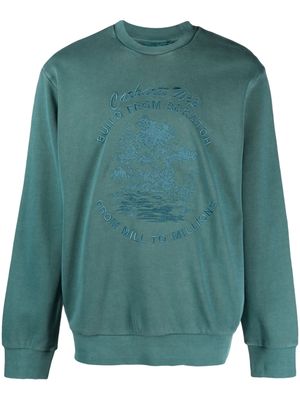Carhartt WIP embroidered-logo cotton jumper - Green