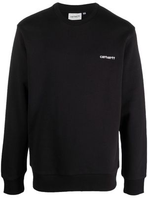 Carhartt WIP embroidered-logo cotton sweatshirt - Black