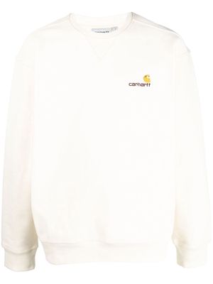 Carhartt WIP embroidered-logo cotton sweatshirt - Neutrals