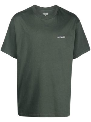 Carhartt WIP embroidered-logo cotton T-shirt - Green