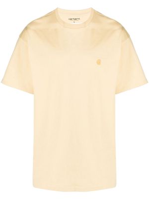 Carhartt WIP embroidered-logo cotton T-Shirt - Yellow