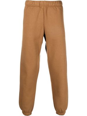 CARHARTT WIP embroidered-logo cotton track pants - Brown
