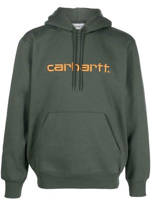 Carhartt WIP embroidered logo hoodie - Green