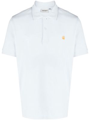 Carhartt WIP embroidered-logo polo shirt - Blue