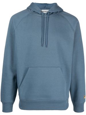 Carhartt WIP embroidered-logo sleeve hoodie - Blue