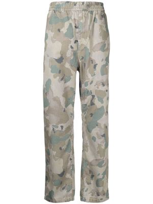 Carhartt WIP Flint camouflage straight-leg trousers - Green