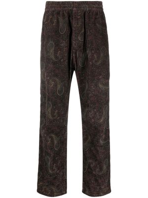Carhartt WIP Flint paisley-print corduroy trousers - Brown