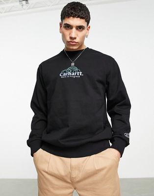 Carhartt WIP geo script sweatshirt in black