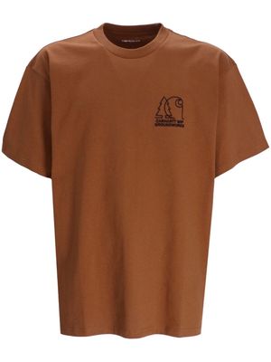 Carhartt WIP Groundworks graphic-print T-Shirt - Brown