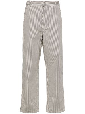 Carhartt WIP Haywood striped-pattern cotton trousers - Black