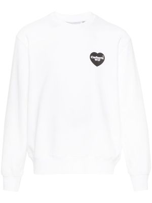 Carhartt WIP Heart Bandana logo-print sweatshirt - White